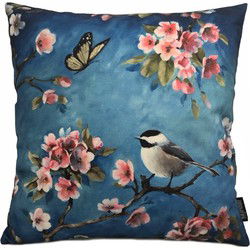 Sierkussen Parus Major #1 | 45 x 45 cm | Katoen/Linnen