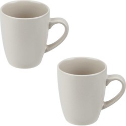 6x Witte mokken / bekers 360 ml - Koffie- en theeglazen