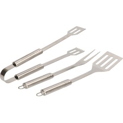 Alpina BBQ tools - 3-delige gereedschapset - RVS - Barbecuegereedschapset