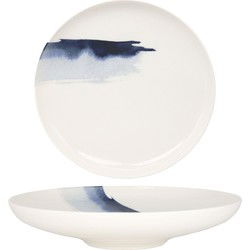 Bonna Diepbord - Blue Wave - Porselein - 25 cm (1300cc) - set van 6