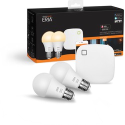 ADUROSMART ERIA starter pack, 2 Warm White light bulbs with a bridge