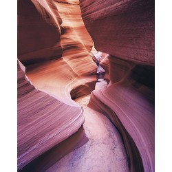 Sanders & Sanders fotobehang Grand Canyon warm oranje en paars - 200 x 250 cm - 612527