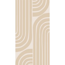 ESTAhome fotobehang art deco motief beige - 150 x 279 cm - 159253