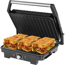 Contactgrill zilver 2.200W