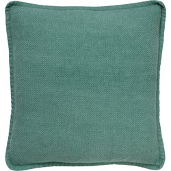 Dutch Decor BOWIE - Sierkussen 45x45 cm - van gewassen katoen - Sagebrush Green - groen - Dutch Decor