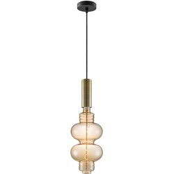 Home sweet home hanglamp Saga brons Diabolo - amber