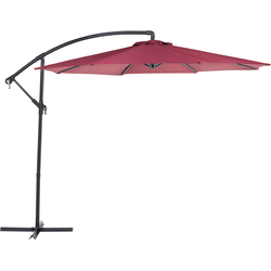 Beliani RAVENNA - Cantilever parasol-Rood-Polyester