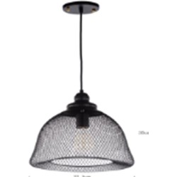 Groenovatie Gaaslamp Industrieel Design Hanglamp, E27 Fitting, ⌀32x35cm, Zwart