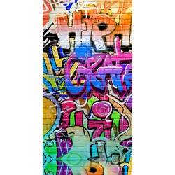 Good Morning Kinder Strandlaken Velours Graffity 75x150cm - multi