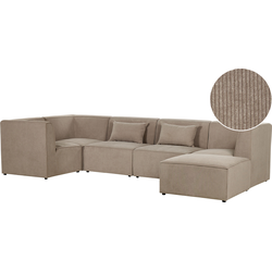 Beliani LEMVIG - Modulaire Sofa-Beige-Corduroy