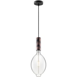 Home sweet home hanglamp Saga roest Oval - helder