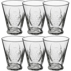 Set van 6x stuks tumbler glazen Carmela 340 ml van glas - Drinkglazen