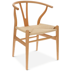 Wishbone Eetkamerstoel - Wishbone Stoel - Houten eetkamerstoelen - Scandi eetkamer Stoelen - Naturel