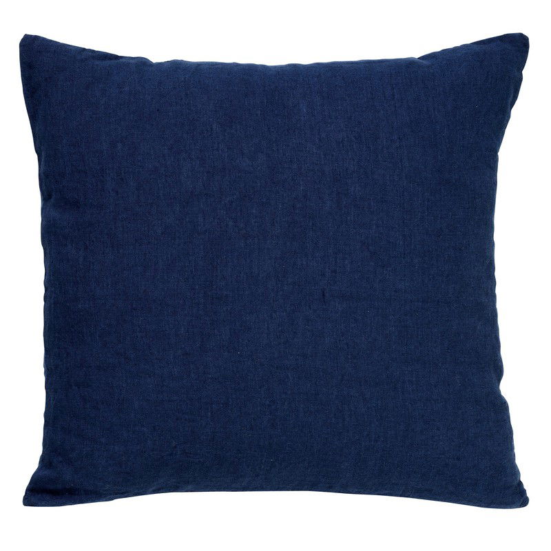 Dutch Decor LINN - Sierkussen 45x45 cm - 100% linnen - effen kleur - Insignia Blue - donkerblauw - Dutch Decor - 