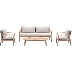 Garden Impressions Yucatan loungeset 4-delig - acacia