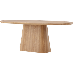 Cody houten ovale eettafel naturel - 200 x 76 cm