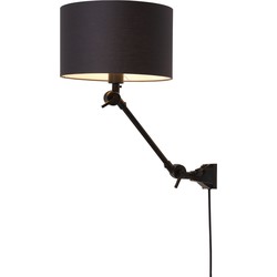 Wandlamp Amsterdam - Zwart/Zwart - 65x32x45cm