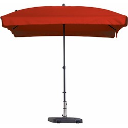 Stokparasol Patmos luxe 210 x 140 cm brick red zonwering - Madison