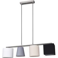 Moderne Hanglamp  Conny - Metaal - Grijs
