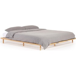 Kave Home - Anielle bed van massief essenhout voor een matras van 160 x 200 cm