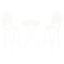 Beliani BIVIO - Bistroset-Groen-IJzer
