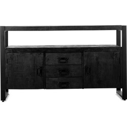 Benoa Britt 2 Door 3 Drawer Sideboard Black 135 cm