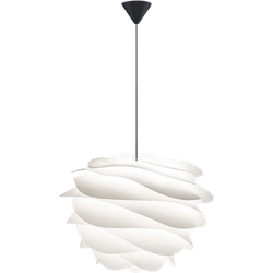 Carmina Medium hanglamp white - met koordset zwart - Ø 48 cm