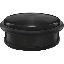 Protect-it Deurstopper/deurbuffer - 1x - D100 x H45mm - 1,15kg - zwart - premium - zonder montage - Deurstoppers