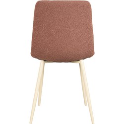 LABEL51 Eetkamerstoel Nino - Terra - Boucle - Shaded White Frame