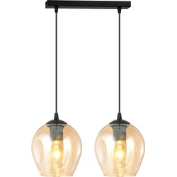 moderne hanglamp Montanari Zwart 2-lichts