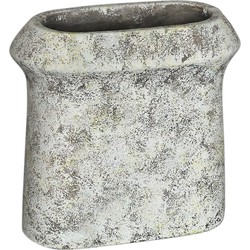 PTMD Nimma Grey cement pot wide top oval M