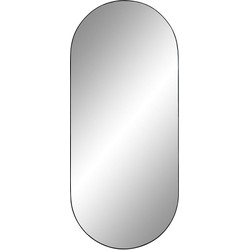 Jersey Mirror Oval - Oval mirror with black frame 35x80 cm