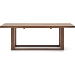 Kave Home - Tafel Sashi van massief teakhout 220 x 100 cm