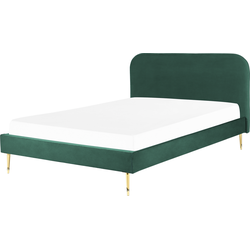 FLAYAT  - Tweepersoonsbed - Groen - 180 x 200 cm - Fluweel