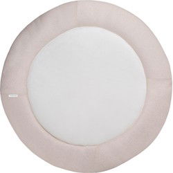 Baby's Only Gebreid boxkleed rond Sparkle - Parklegger - Speelkleed - Goud-Ivoor Mêlee - Ø90 cm - Met subtiel glittertje - Extra dik - Tweezijdig te gebruiken
