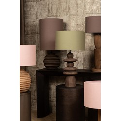 PTMD Lampenkap Rivvo - 40x40x24 cm - Katoen - Groen