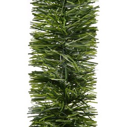 5x Kerst lametta guirlande groen 270 cm kerstboom versiering/decoratie - Guirlandes
