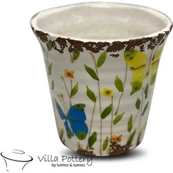Villa Pottery  Pot-Vaas Babette Butterfly - 14x14