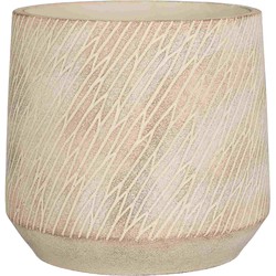 Mica Decorations Bloempot Camino - 21x21x19 cm - cement - Taupe