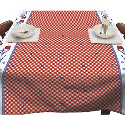 Hollandse tegeltjes/ruitjes print tafelkleden/tafelzeilen 140 x 250 cm rechthoekig - Tafellakens