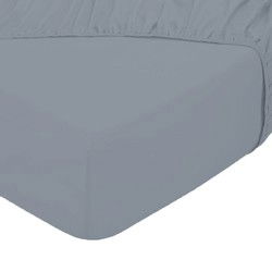 Hotel Home Collection - Split Topper Hoeslaken - 180x200/210+10 cm - Zilver Grijs
