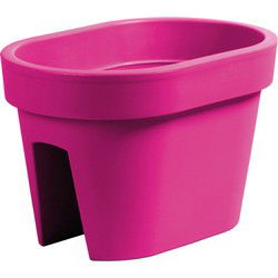 Prosperplast Balkon plantenpot - fuchsia roze - 40 x 27 x 25 cm - Plantenpotten