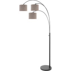 Steinhauer vloerlamp Sparkled light - zwart -  - 3823ZW