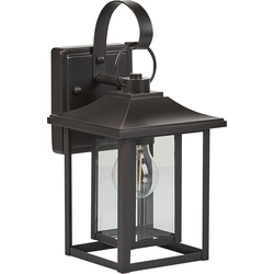 Beliani ALMOND - Tuin wandlamp-Zwart-IJzer