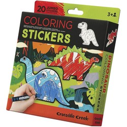 Crocodile Creek Crocodile Creek Inkleur Stickers Dinosaurus - 20 stuks