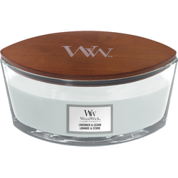WW Lavender & Cedar Ellipse Candle - WoodWick