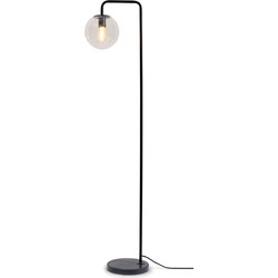 Vloerlamp Warsaw - Zwart/Glas - 35x25x156cm