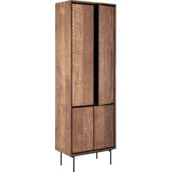 DTP Home Cupboard Metropole high, 4 doors,210x70x40 cm, recycled teakwood