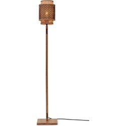 Vloerlamp Bhutan - Bamboe/Zwart - 20x20x135cm