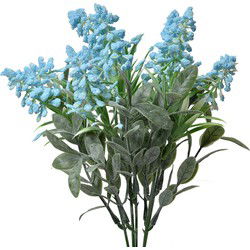 Clayre & Eef Kunstbloem Blauw Kunststof